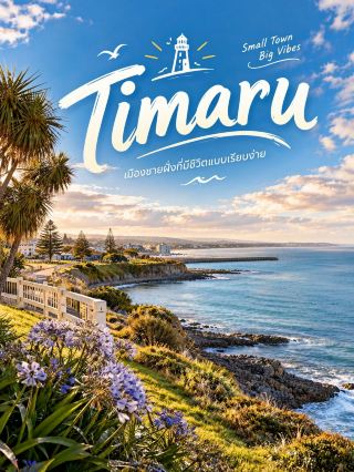 🌊 Timaru — เมืองชายฝั่งที่มีชีวิตแบบเรียบง่าย 🇳🇿🌿