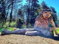 A family of forest giants designed in harmony with nature to illustrate the scale of wonder