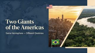 🇺🇸🇧🇷 Two Giants of the Americas — Same Hemisphere, Different Destinies