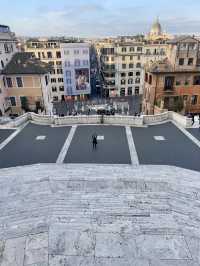 Springing up the Spanish Steps!