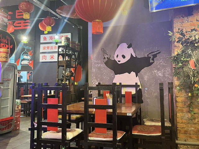 A Chinese buffet at Etazhi in Saint-Petersburg