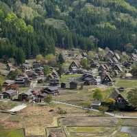 You can see the original scenery of Japan