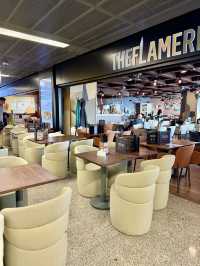 A Calm Airport Morning at The Flame Restaurant & Bar 🥐