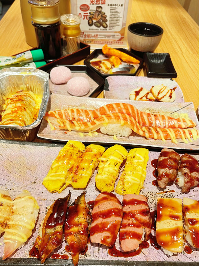 在深圳，也吃到了地道火炙壽司。