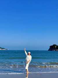 溫州有片藍海：南麂島大沙岙沙灘。