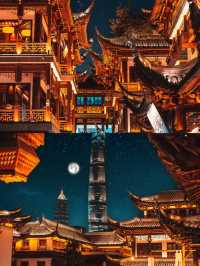 人生建議在上海一定要看一次豫園夜景。