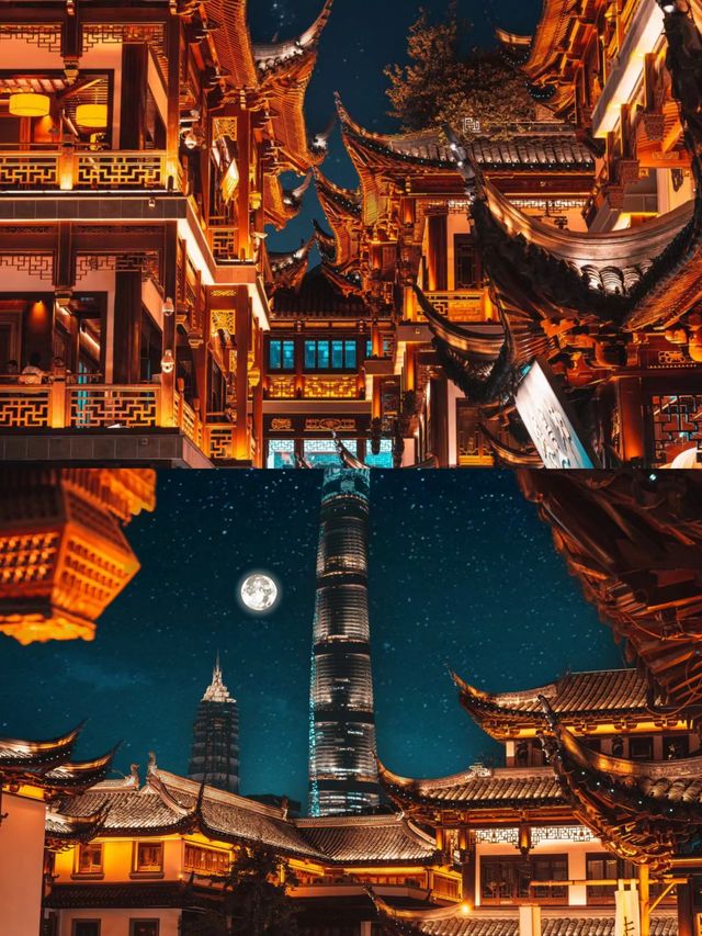 人生建議在上海一定要看一次豫園夜景。