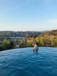 一房一私湯六安陡沙河 打卡山頂無邊泡池
