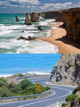 If you play on the Great Ocean Road like this, you won’t have to worry about backlight when taking photos.