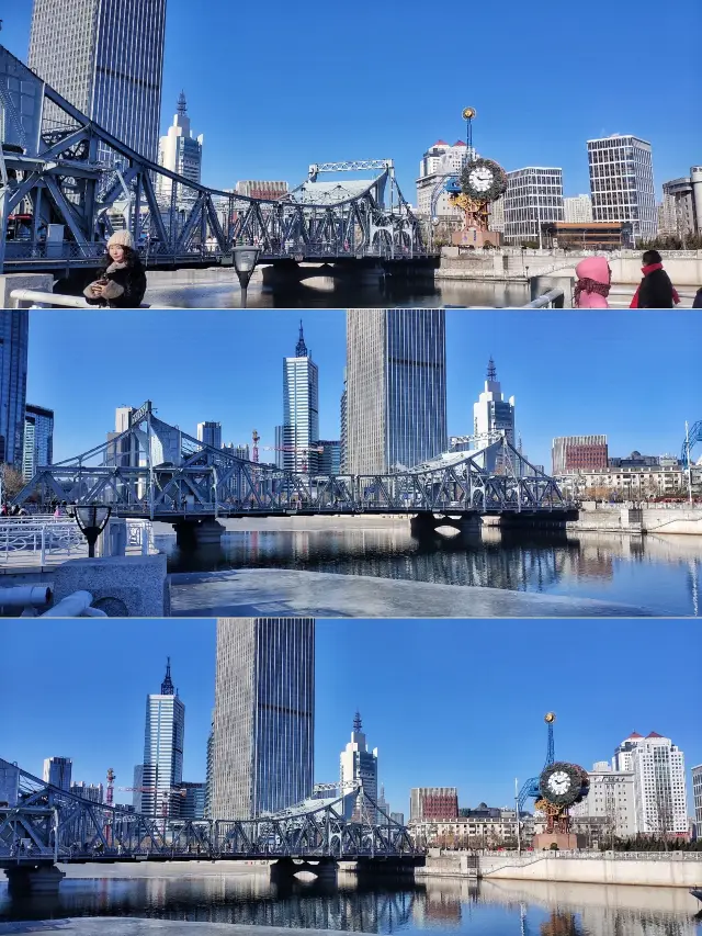 Jinwan Plaza—Jiefang Bridge—Century Clock—Tianjin Railway Station