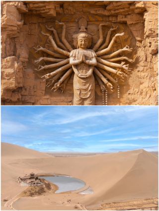 Dunhuang is beautiful, but March is not a recommended time to visit. Let's travel with music.