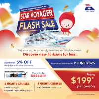 FLASH SALE EXTENDED! Cruise from Singapore from just S$199 – Phuket, Penang, Melaka & More 