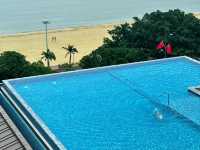 🌊躺床看日月贝！珠海新開無邊泳池親子酒店🏖️陽台大到犯規