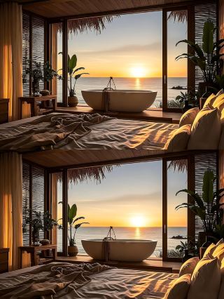 Falling into the gentleness of the orange sea! This dreamy homestay makes me want to stay forever