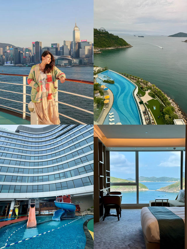 香港遛娃挖到寶！這家全海景酒店太可了～🌊 剛帶娃從香港回來，迪士尼人擠人，反而是海洋公園這邊驚喜滿滿！