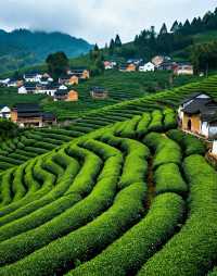 龍井村-茶鄉第一村|梯田茶園錯落有致，群山環抱間茶香彌漫