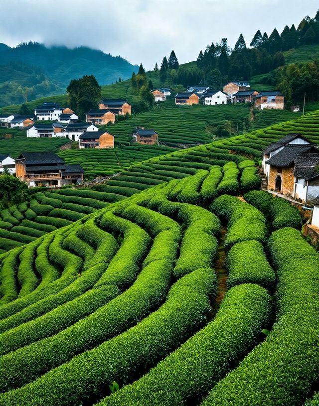 龍井村-茶鄉第一村|梯田茶園錯落有致，群山環抱間茶香彌漫