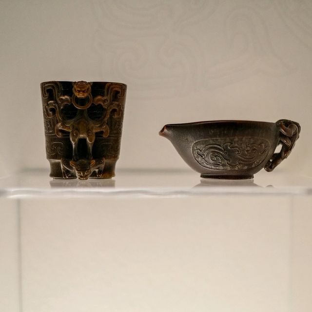 Nature Carved in Elegance – Rhinoceros Horn Art at Shanghai Museum 🦏✨