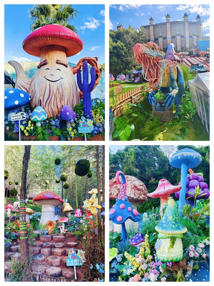 Who understands, my dears! Hidden in the suburbs of Kunming is a 'Hobbit-style fairytale world'🌿. Over 100 adorable 'little people' residents, moving dinosaurs, and suspended rope bridges – after exploring, you'll feel like you've stepped into a fantasy movie. Both adults and children will have a blast!
✨【Must-Visit TOP 5 Attractions】Maximum Fun!
▪️Mushroom Village & Hobbit Town 🍄: The round, colorful mushroom houses are incredibly photogenic! Vines climb the roofs, and residents will greet you warmly, even inviting you in for a chat. It feels like stepping into a real miniature kingdom – perfect for sweet photos!
▪️Triumphal Square Performances 🎪: 2-4 shows daily (extra shows on weekends)! Dunhuang Flying Apsaras, acrobatics, magic, and royal stunt driving take turns wowing the crowd. Watching motorcycles on a tightrope will make your palms sweat. The performers are incredibly engaging, and the applause never stops!
▪️High-Altitude Challenge Projects 😱: The long cross-mountain suspension bridge will make you scream, especially when it's windy, creating an intense atmosphere; the high-altitude zip line whizzes you across the valley – not for the faint of heart, but incredibly stress-relieving. There are also colorful slides and 'Steps of Terror' – thrill-seekers, go for it!
▪️Dinosaur Valley & Peacock Garden 🦖: The moving and roaring dinosaurs are incredibly realistic, with kids chasing after them; dozens of peacocks roam freely in the peacock garden – if you're lucky, you might see them all display their feathers, making for naturally filtered photos!
▪️Royal Butterfly Pavilion 🦋: A must-visit first stop upon entering the park! A dazzling array of butterfly specimens, and seasonally you can even see live butterflies released. It's great for both education and photos, perfect for bringing kids to learn something new.
🍱【Food & Drink Tips to Avoid Pitfalls】
Food and drinks in the park are a bit pricey, so it's recommended to bring your own water and small snacks 🍪. If you don't bring any, don't worry – the grilled sausages and instant noodles at the snack stands are reasonably priced and a warm bite will replenish your energy; Important reminder: Don't wear high heels! Most of the paths are dirt roads and become very slippery after rain. Sneakers are the way to go.
💡【Lazy Person's Guide to Avoiding Pitfalls】
✅ Save on Tickets: Buy online 2 hours in advance! Adult tickets are 20+ cheaper than at the gate, children under 1.2 meters are free, and students and seniors over 60 get preferential tickets. An early bird ticket for two adults and two children is super cost-effective at just over 100 yuan.
✅ Transportation Guide: Drive 50 minutes from the city center (navigate to "World Butterfly Ecological Park"), or take Metro Line 3 to Xishan Park Station and then a taxi (about 50 yuan). Remember to book a car for your return trip in advance.
✅ Time Planning: Arrive at 10 AM on weekdays to avoid crowds. The park is 1200 acres, so plan for 4 hours of play. Don't miss the golden performance slots at 10:50 AM and 3:50 PM.
✅ Hidden Tips: After entering the park, it's a 10-minute walk to the performance area. If you have low stamina, you can take the 5 yuan sightseeing car; Kunming has strong UV rays, so sunscreen + a hat are essential. Bring hand warmers as needed (the mountains are cool in the morning and evening).
✅ Interaction Etiquette: The residents are super friendly. Remember to ask for permission before taking photos and communicate with equality and respect ❤️.
This is the ultimate destination for family outings or trips with girlfriends in Kunming! Fairytale scenes + thrilling activities + heartwarming interactions – you won't get tired even after a full day. I'm already missing the joy of taking photos with the mushroom houses!💥