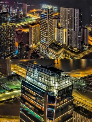 大連四季酒店沿著海風出發，在濱海路的林蔭中悄然蔓延