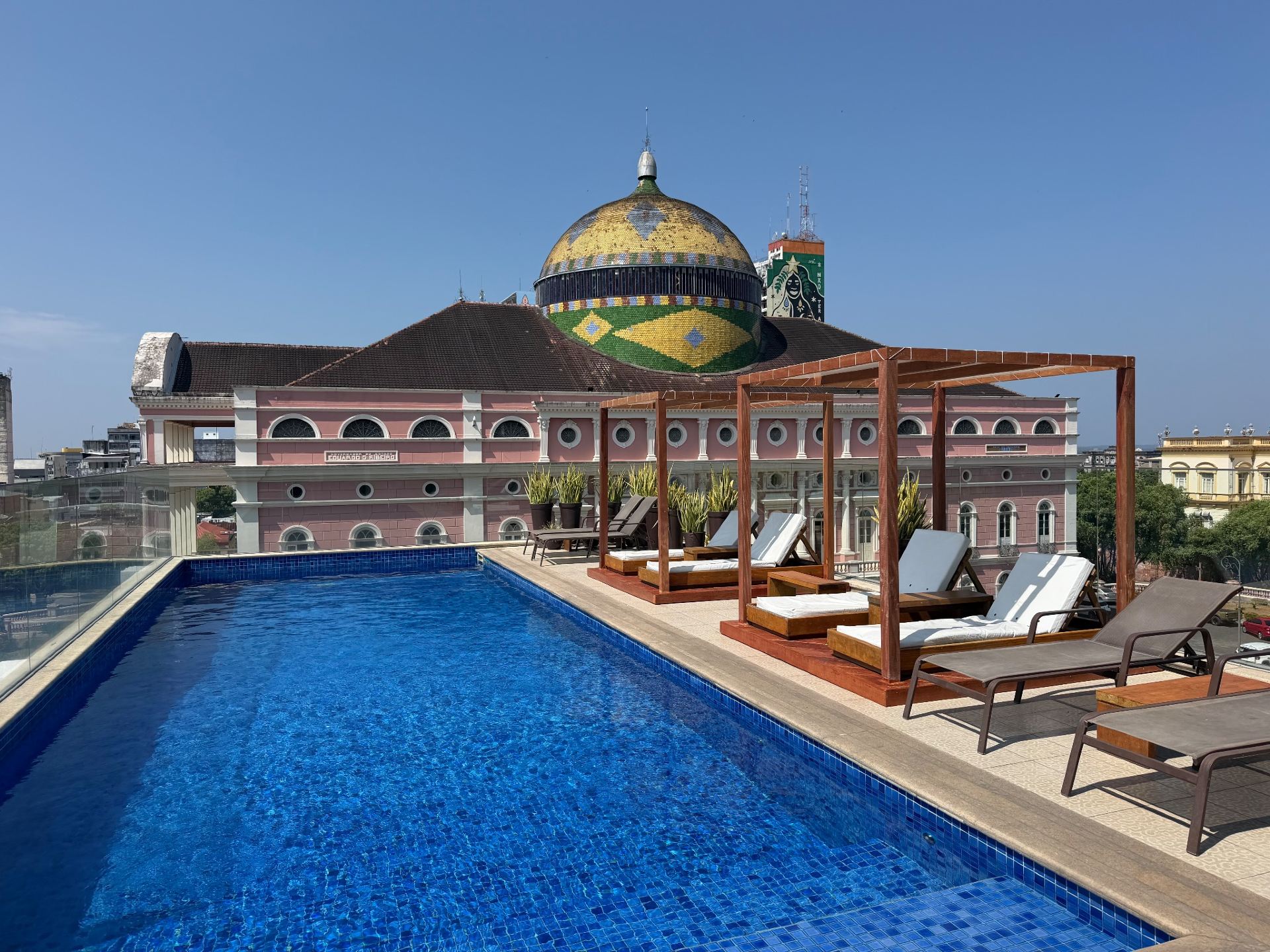 In Manaus, I stayed at an art hotel opposite the opera house and I'm a huge fan! 