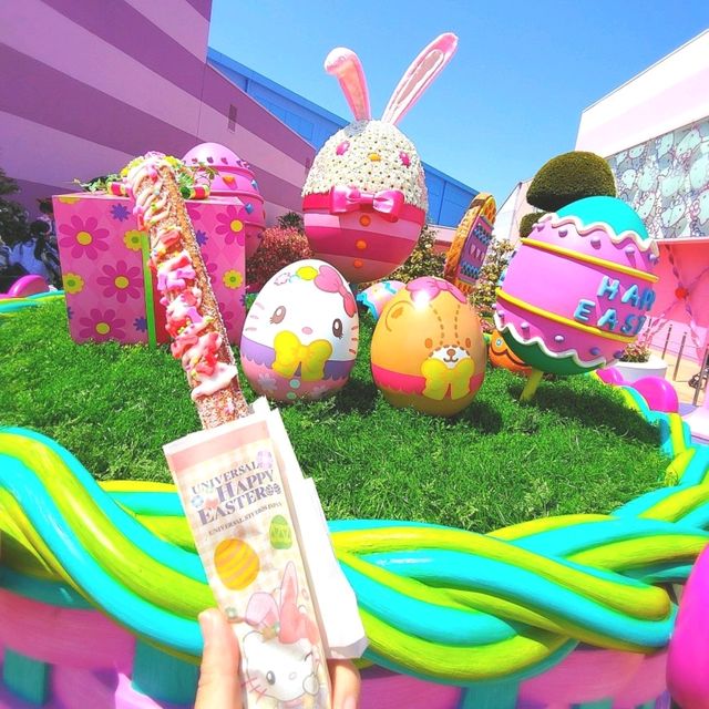 USJ可愛い写真スポットNO.1ハローキティ　リボンコ・レクション