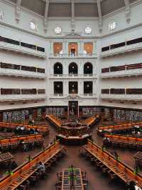 [墨爾本] 百年歷史古蹟建築 世界十大著名圖書館之一-維多利亞圖書館