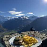 Culinary Delight at the top of Harder Kulm!