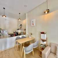 Stay inside cafe shop 