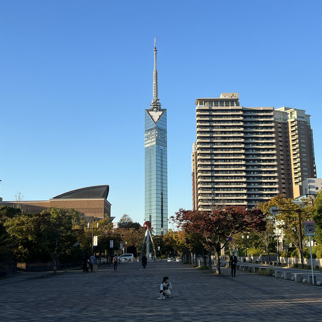 登上九州第一高塔｜Fukuoka Tower福岡塔，百萬夕陽市區景色盡收眼底