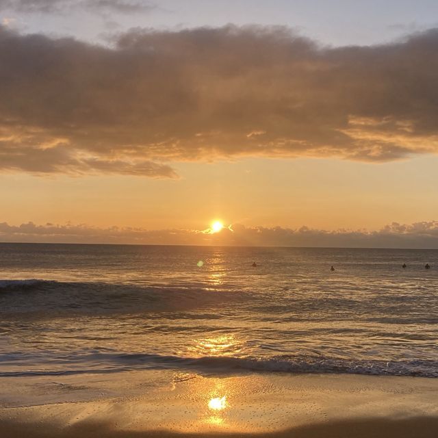 【名取の海からの日の出】
