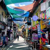 A vibrant & colourful street in Singapore!