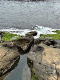 อุทยานหินแปลกริมหาดทะเลที่ Yehliu Geopark