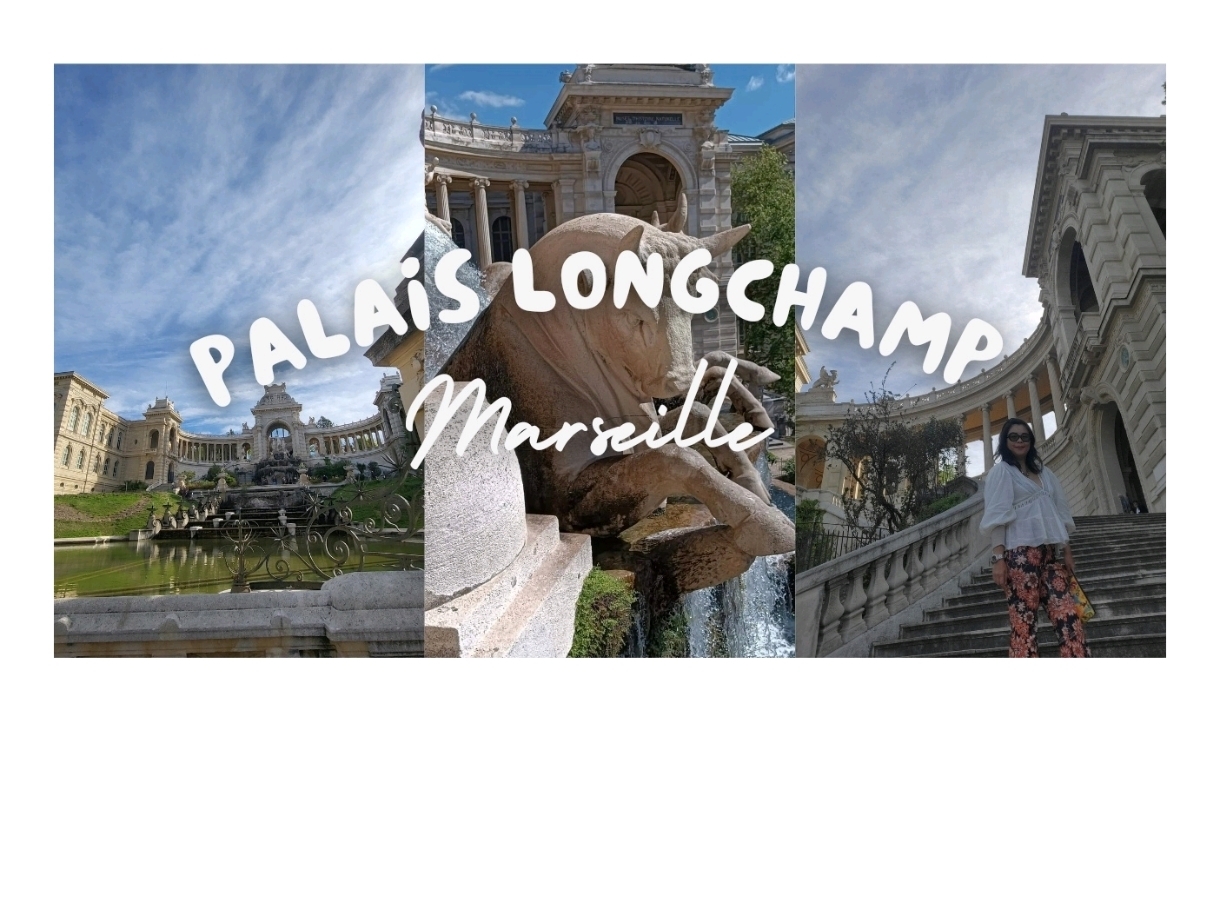 Marseille Longchamp Palace: waterfall garden, museum, suitable for traveling in June