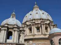The symbol of the Holy See, Saint Peter's Square and Basilica