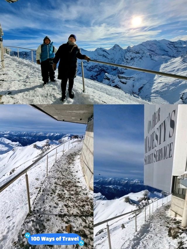 🇨🇭 Walking on the Schilthorn Ridge📍007 Walk of Fame, Schilthorn