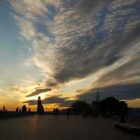 Sunset in Castell de Montjuic