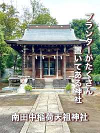 【東京都】プランターがたくさん置いてある神社