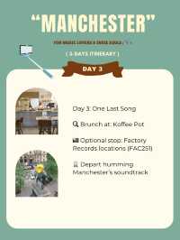 Manchester 3-days itinerary 👑