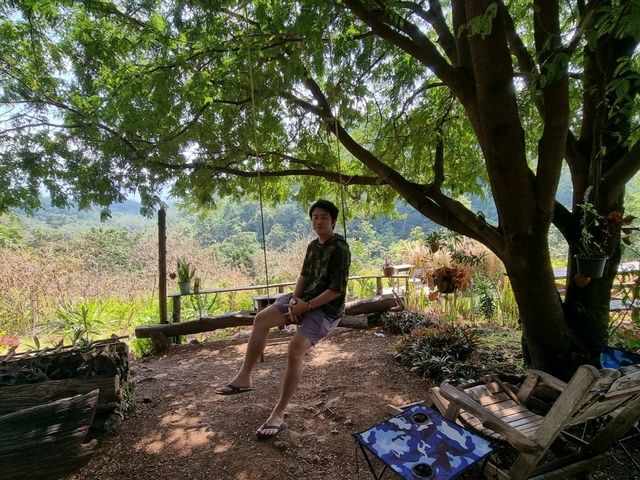 คาเฟ่ในเขา ตูบฮ่อมดอย บรรยากาศฟินมาก แม่เมาะ