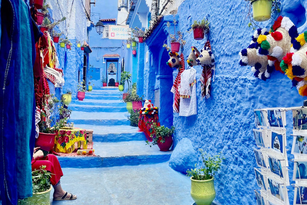 💙北アフリカの神秘の地🇲🇦モロッコの青い街🩵霊的なエネルギーに染め