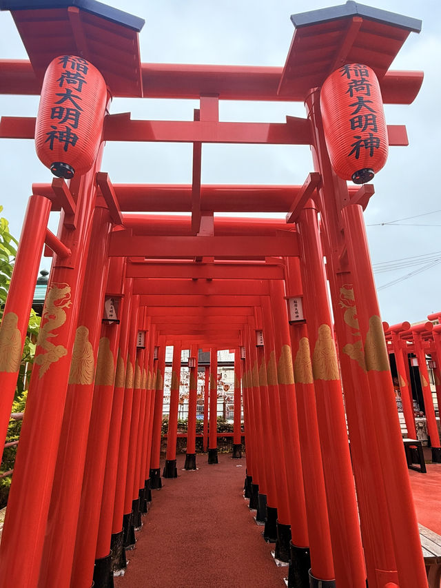 沖繩｜迷你千本鳥居與多彩達摩 城市裡一方心靈寄託-西來院