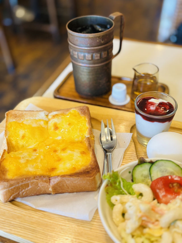 東京🇯🇵羽田空港近くのレトロな喫茶店〝ヨーデル〟の絶品モーニング🤤⟡.·