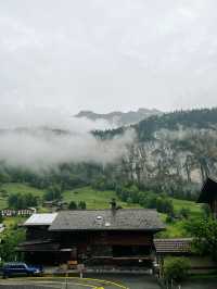 Misty Magic: A Rainy Day in Lauterbrunnen
