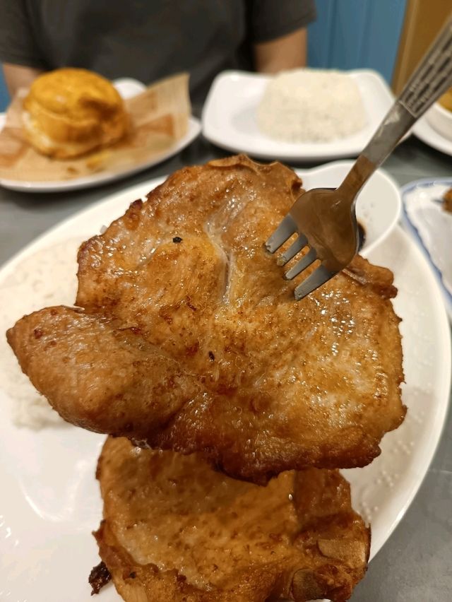 脆香油豬厚豬扒