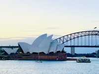 Sydney’s famous landmark view from  Mrs Macquaire’s chair 🇦🇺🌅