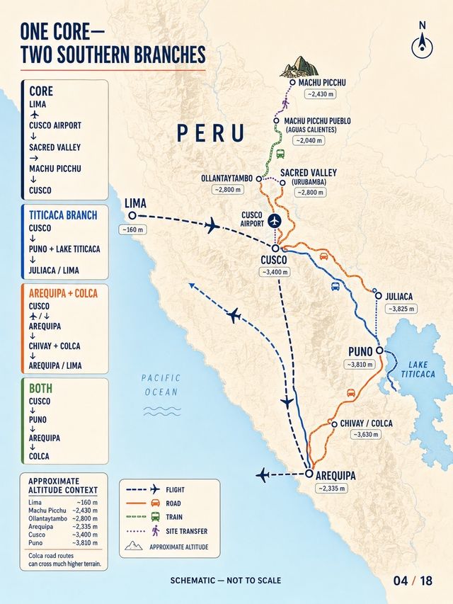 Peru First-Timer Route Builder: Lima + Cusco—Add Arequipa or Lake Titicaca?