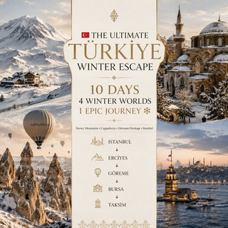 🇹🇷✨ Идеальное зимнее путешествие по Турции: 10 дней снега, культуры и кухни