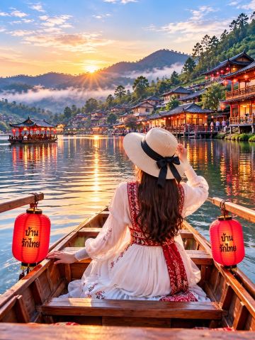 🏞️🍃 Baan Rak Thai…a village amidst the mist that you must visit at least once 🍃🏞️