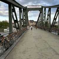 Gorgeous gothic looking bridge in Frankfurt